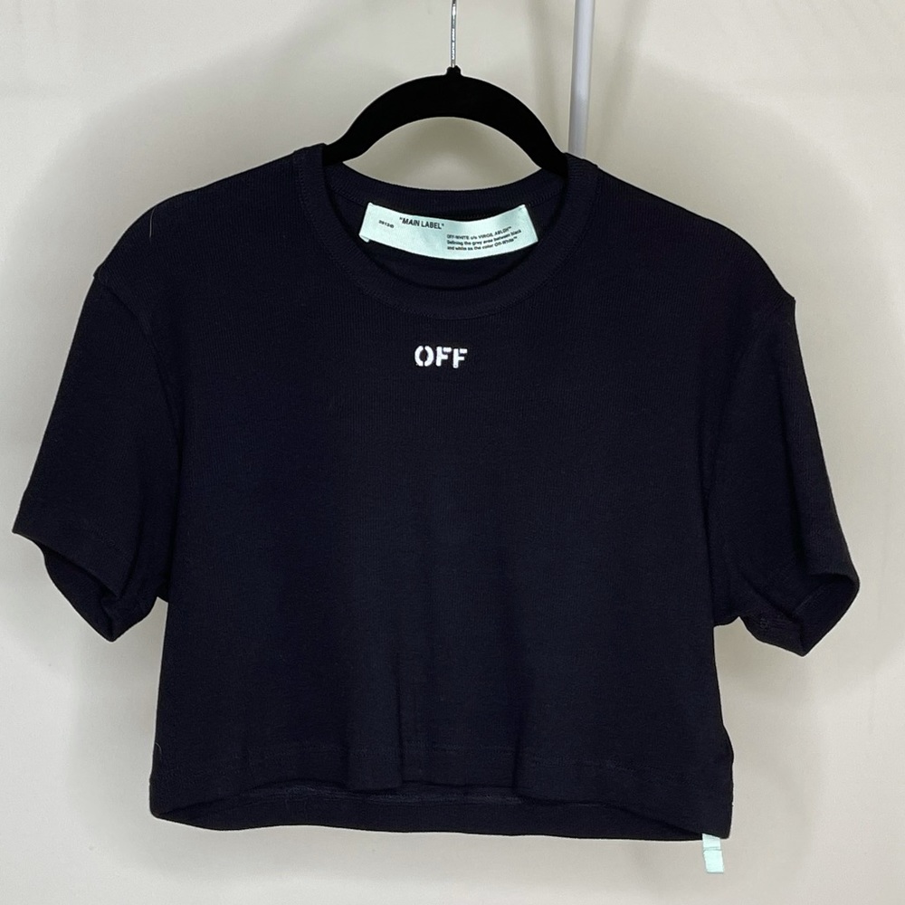 Off-White Black Women’s Crop NWT